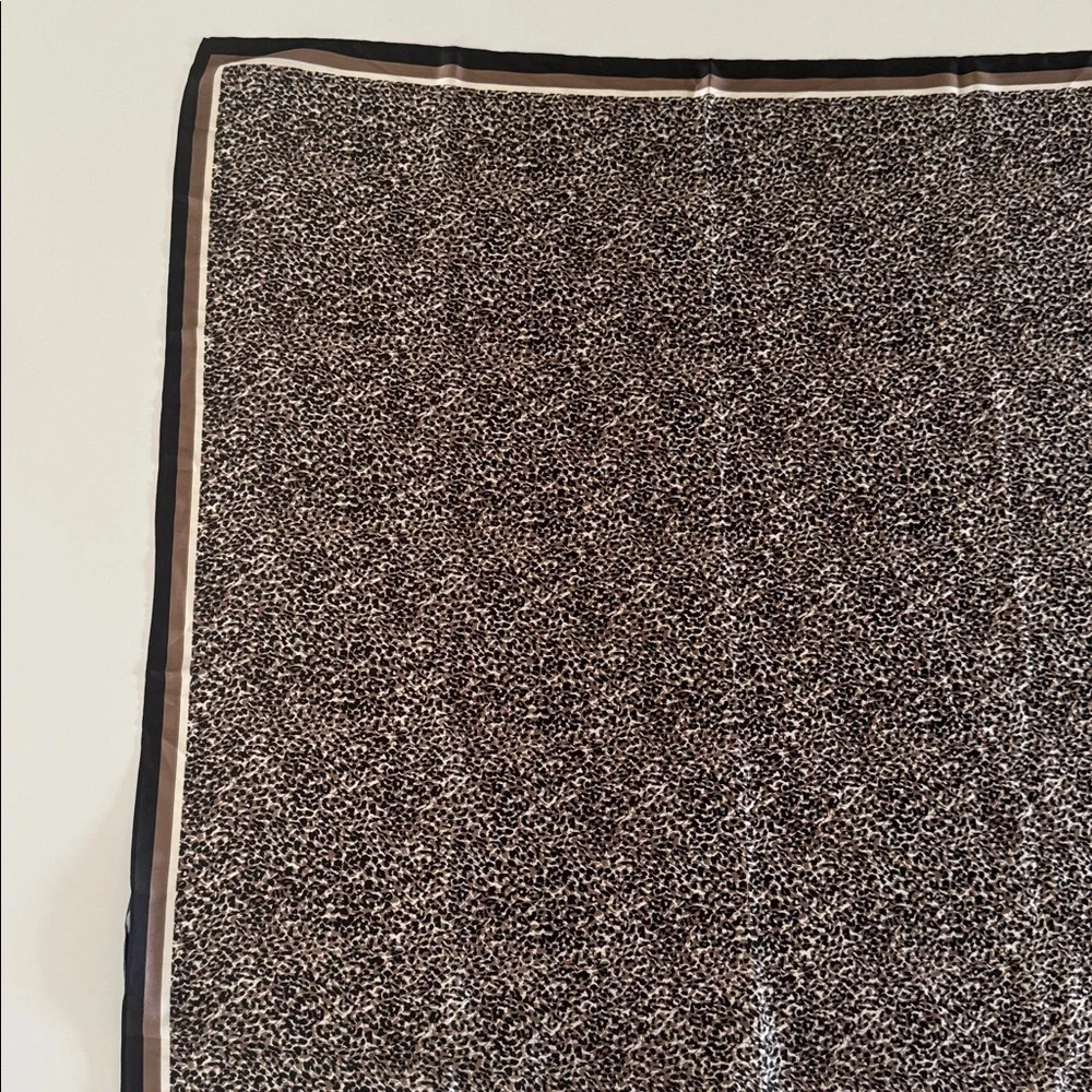 White House Black Market Scarf 35x35 inches Animal Pattern Square Large